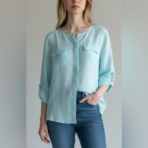 Talbots Linen blouse